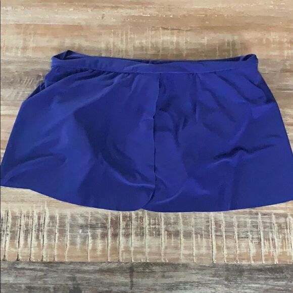 Miraclesuit royal blue swim skort - Picture 2 of 7